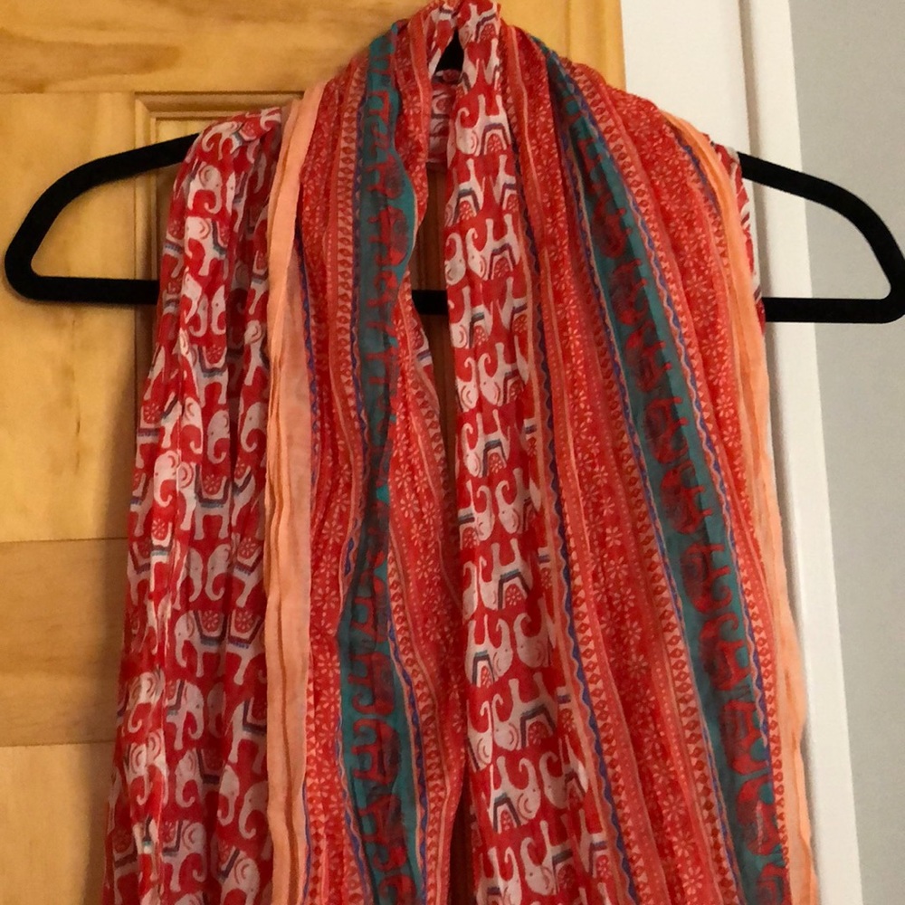 Peach fashion scarf